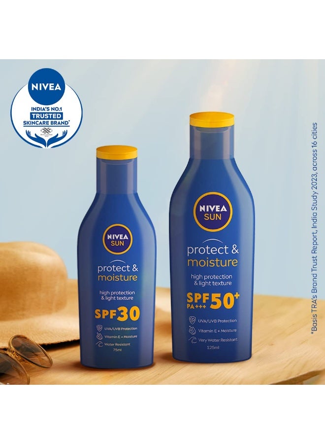 نيفيا واقي شمس نيفيا للرجال والنساء، مرطب وواقي من الشمس، 75 مل، عامل حماية من الشمس 30، واقي شمس متطور لحماية فورية للبشرة العادية | نظام حماية من الأشعة فوق البنفسجية UVA وUVB PA++ | مقاوم للماء | عبوة من قطعة واحدة - Image 3